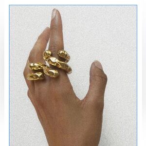 KNATURE gold ring set of 2